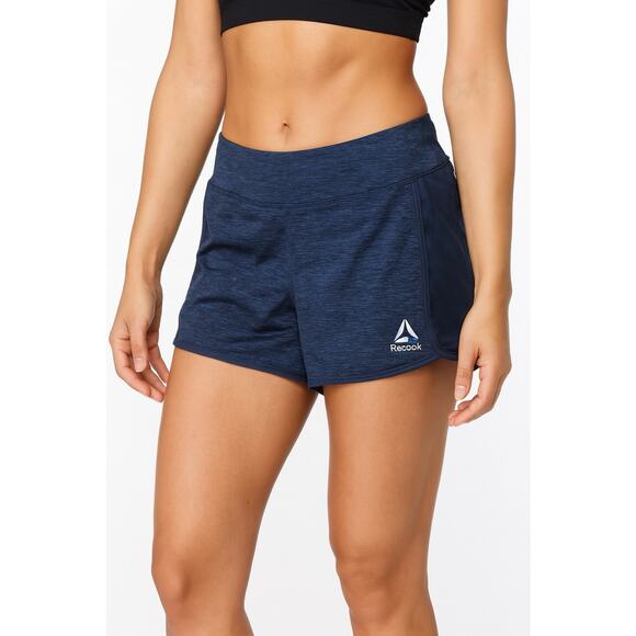 Reebok Women's XL Gray Workout Shorts Athletic Running Gym Shorts Size S Blue - Picture 1 of 8